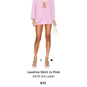 Revolve ASTR the Label Laudine Skirt in Pink
